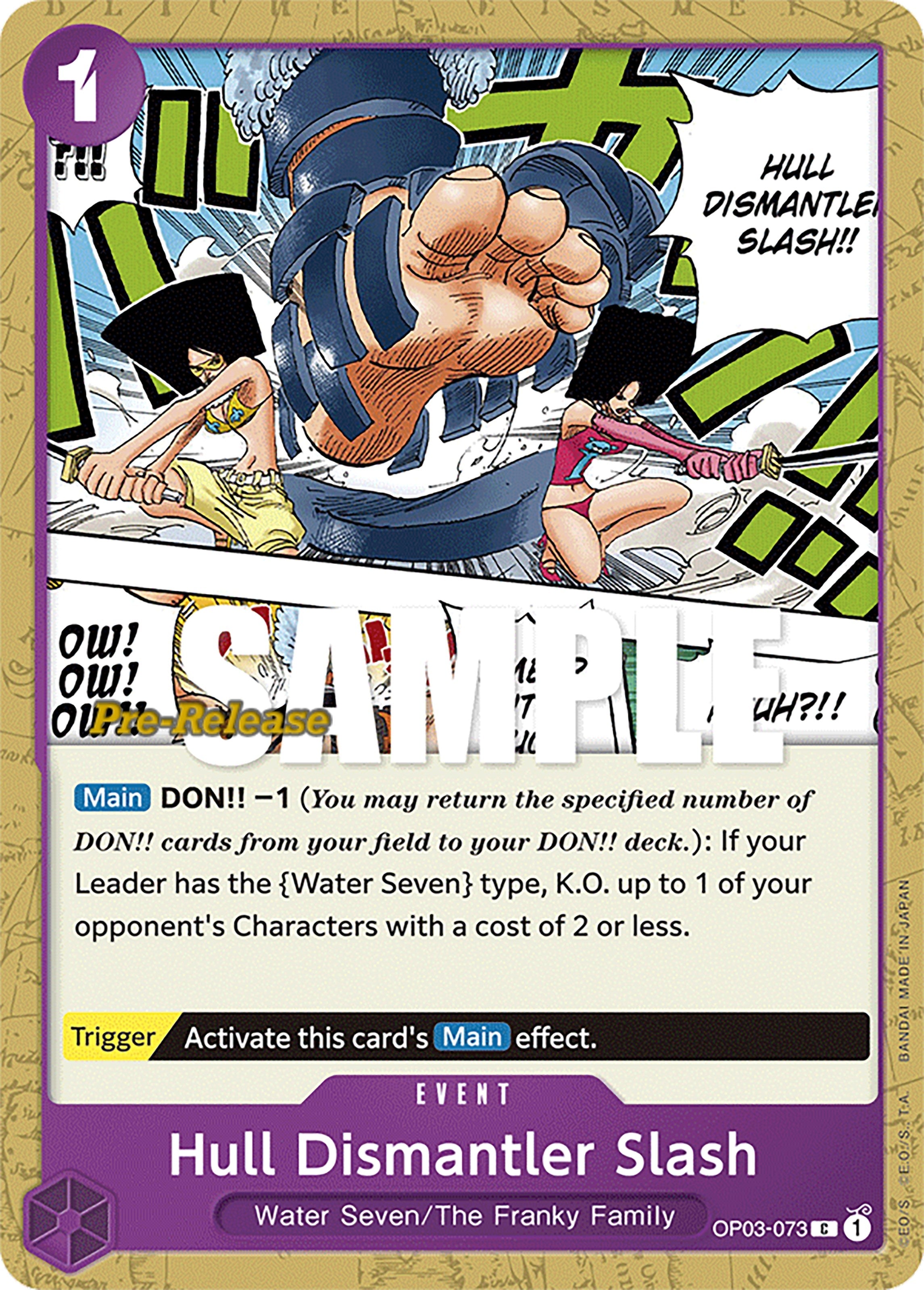 Image for Hull Dismantler Slash (OP03-073) (Pillars of Strength Pre-Release Cards) (OP03 PRE) - One Piece Card Game