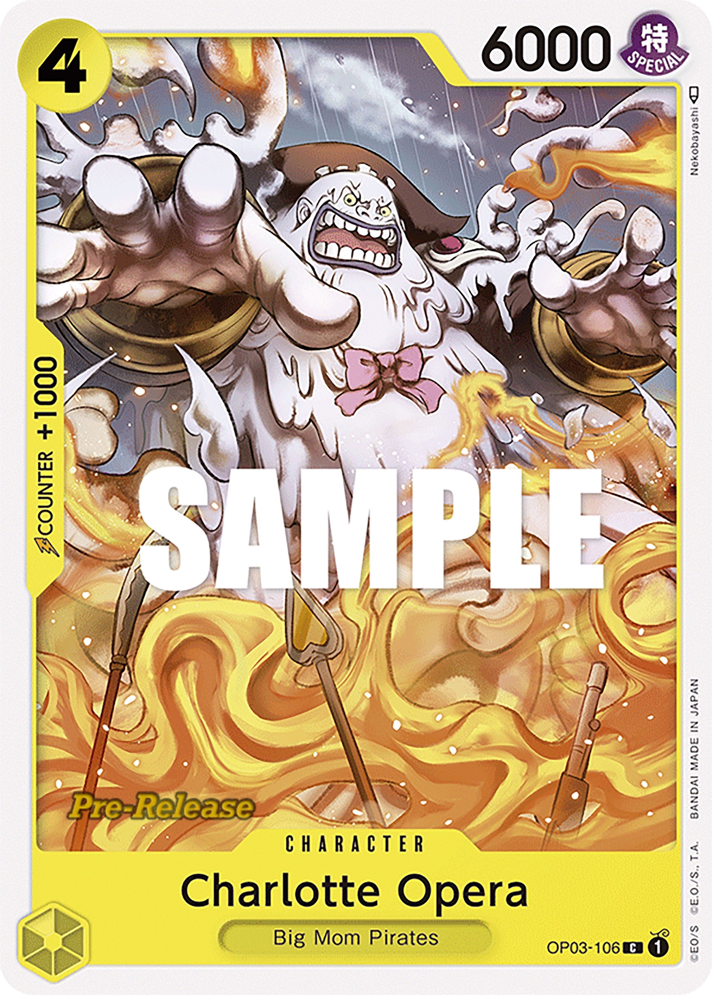 Image for Charlotte Opera (OP03-106) (Pillars of Strength Pre-Release Cards) (OP03 PRE) - One Piece Card Game