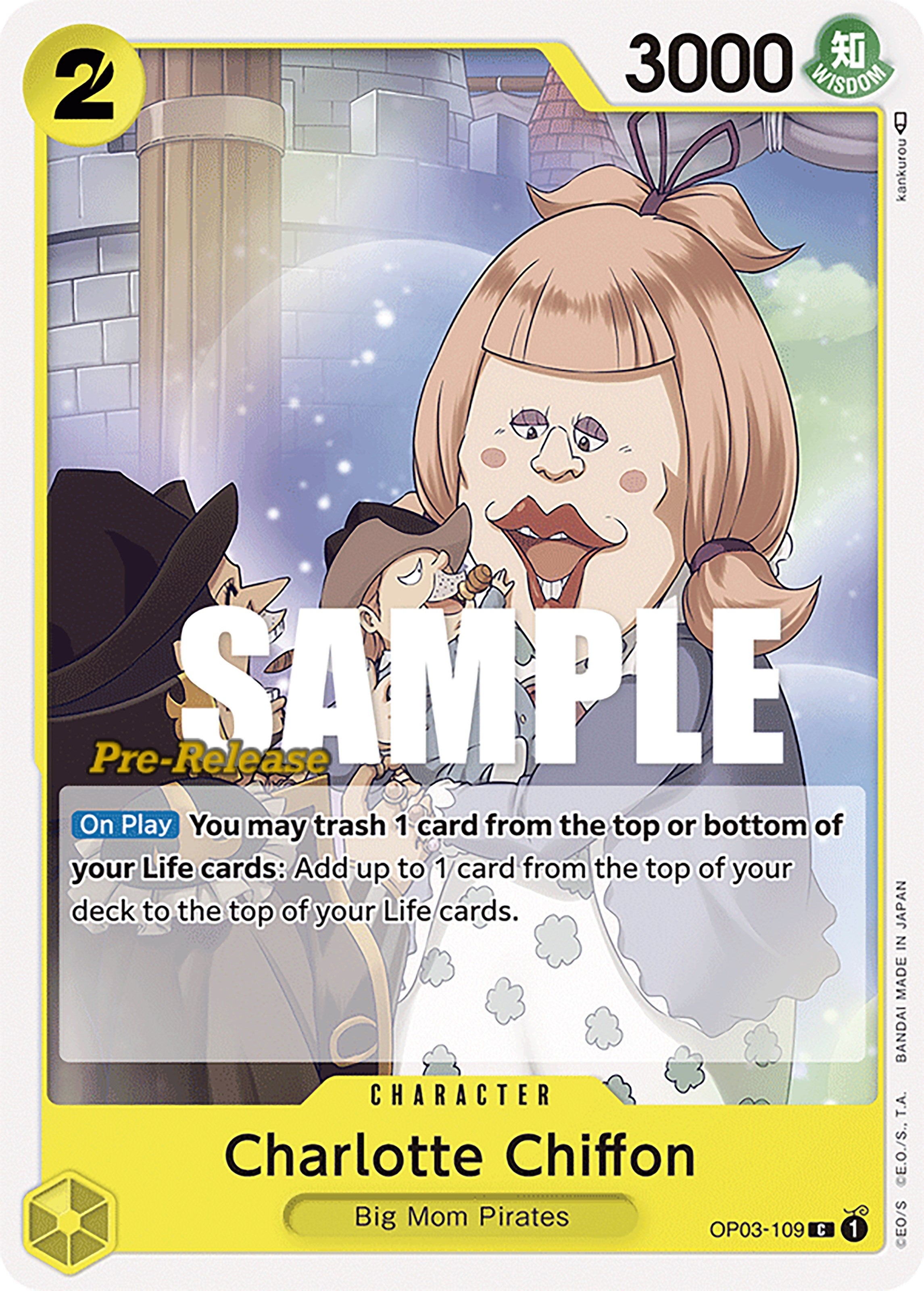 Image for Charlotte Chiffon (OP03-109) (Pillars of Strength Pre-Release Cards) (OP03 PRE) - One Piece Card Game