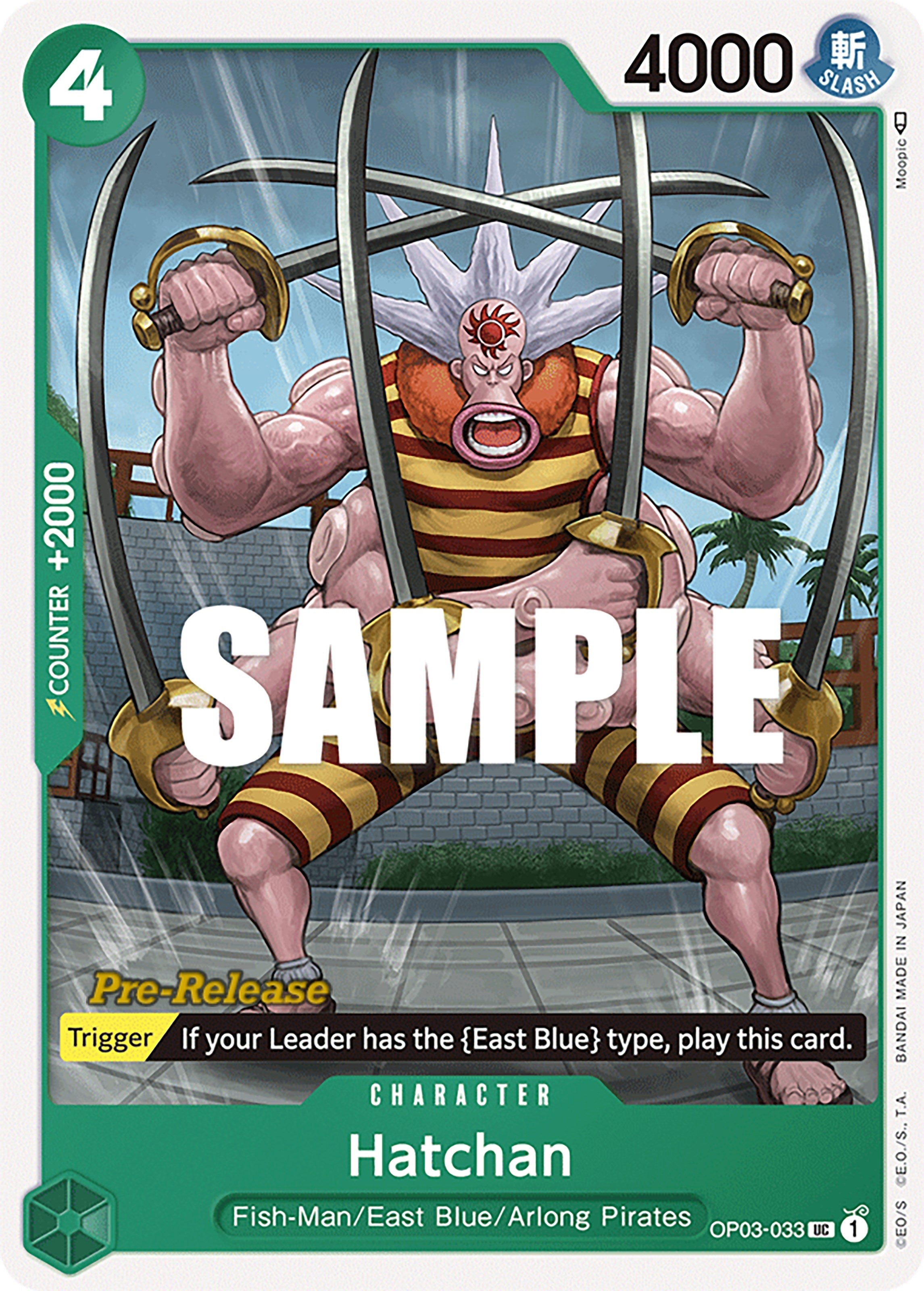 Image for Hatchan (OP03-033) (Pillars of Strength Pre-Release Cards) (OP03 PRE) - One Piece Card Game