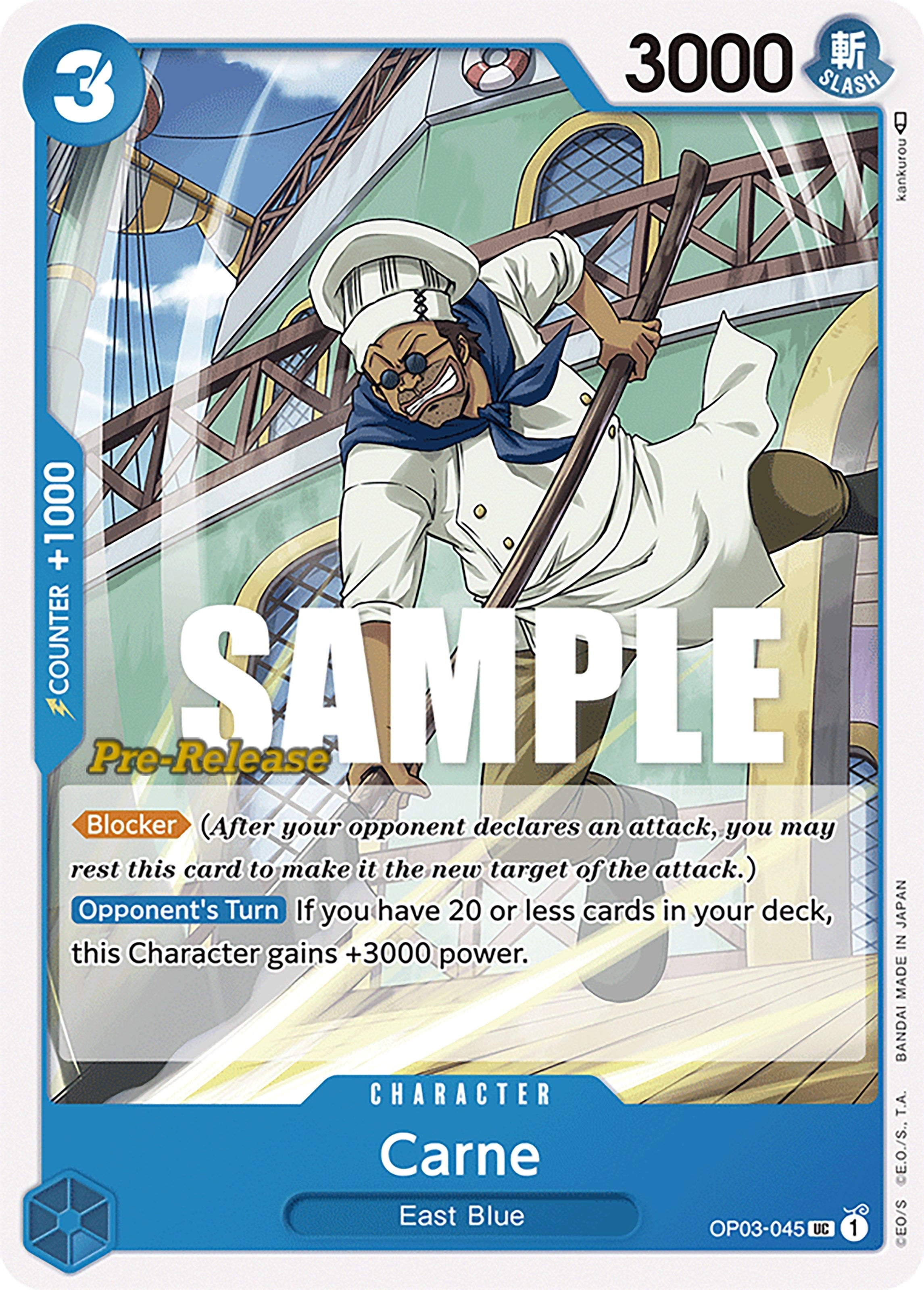 Image for Carne (OP03-045) (Pillars of Strength Pre-Release Cards) (OP03 PRE) - One Piece Card Game