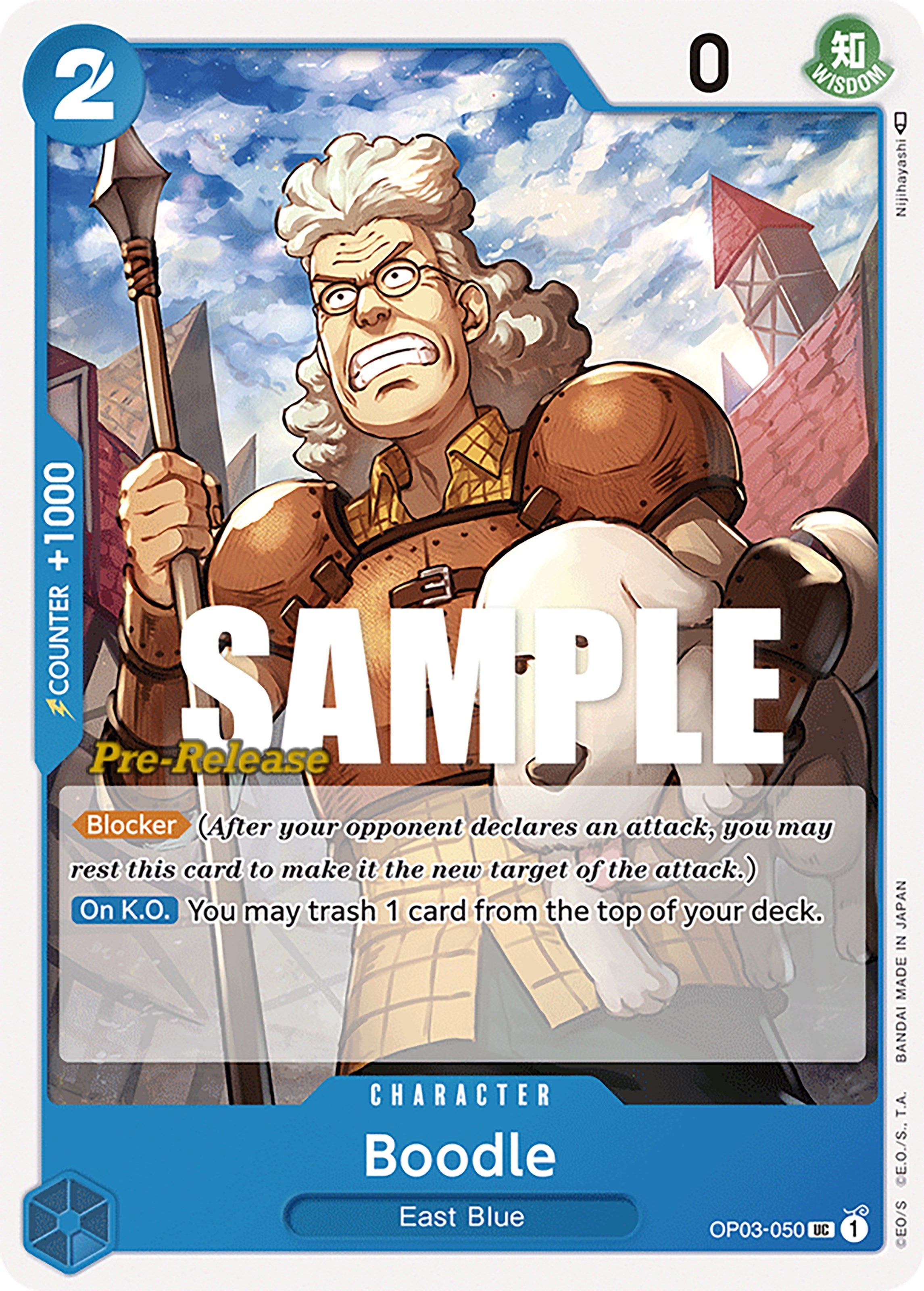 Image for Boodle (OP03-050) (Pillars of Strength Pre-Release Cards) (OP03 PRE) - One Piece Card Game