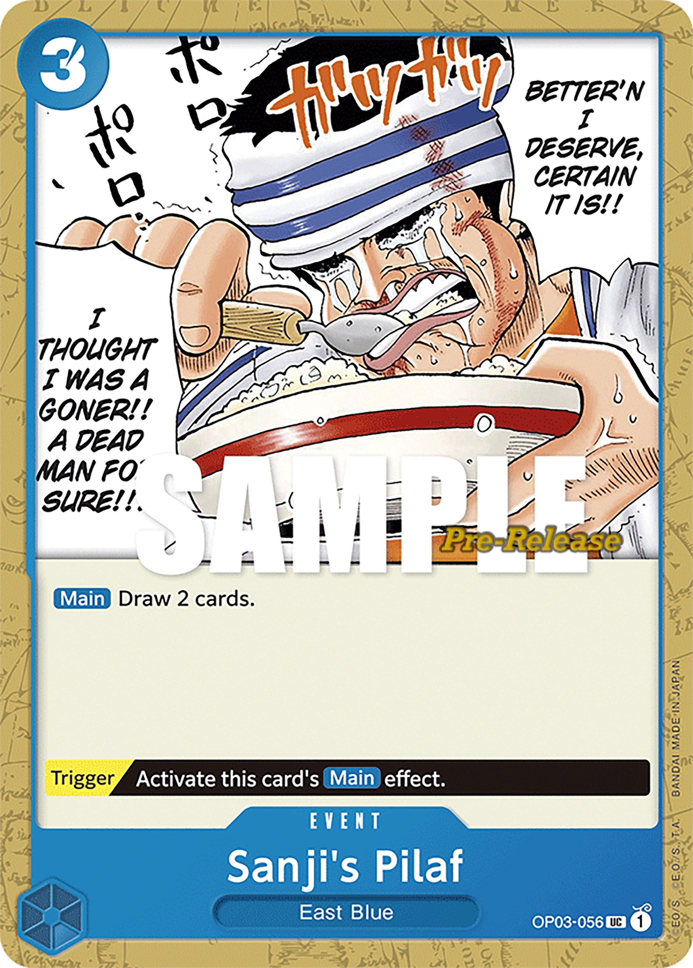 Image for Sanji's Pilaf (OP03-056) (Pillars of Strength Pre-Release Cards) (OP03 PRE) - One Piece Card Game