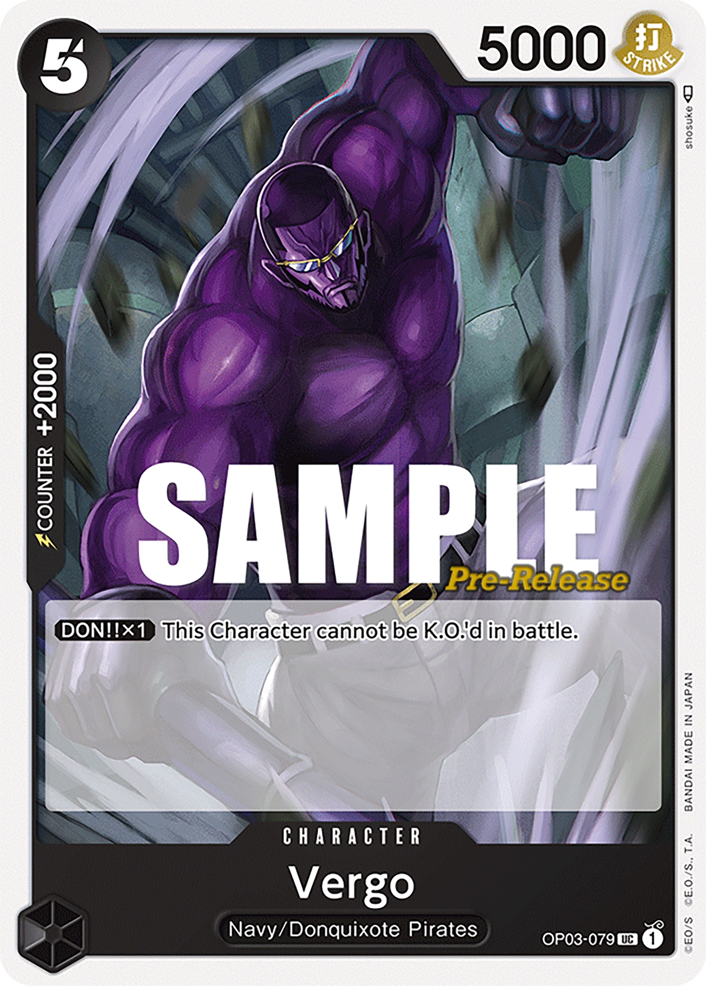 Image for Vergo (OP03-079) (Pillars of Strength Pre-Release Cards) (OP03 PRE) - One Piece Card Game