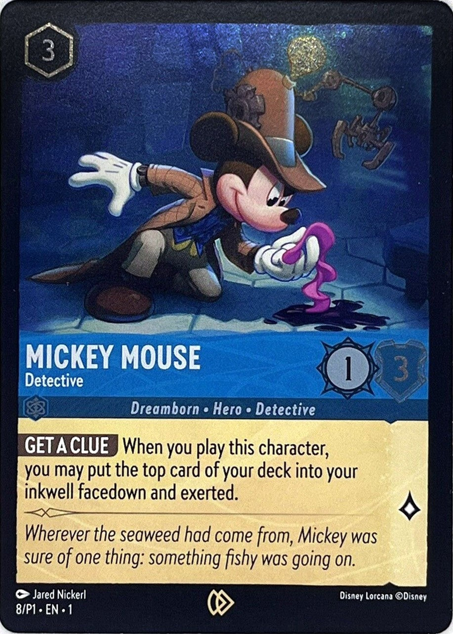 Image for Mickey Mouse - Detective (8) (Disney Lorcana Promo Cards) (DLPC) - Disney Lorcana