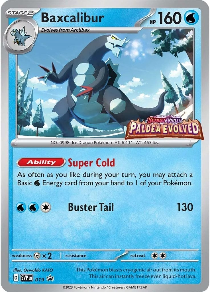 Image for Baxcalibur - 019 (Prerelease) (019) (SV: Scarlet & Violet Promo Cards) (SVP) - Pokemon