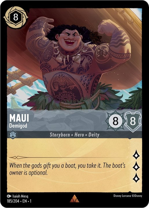 Image for Maui - Demigod (185/204) (The First Chapter) (1) - Disney Lorcana