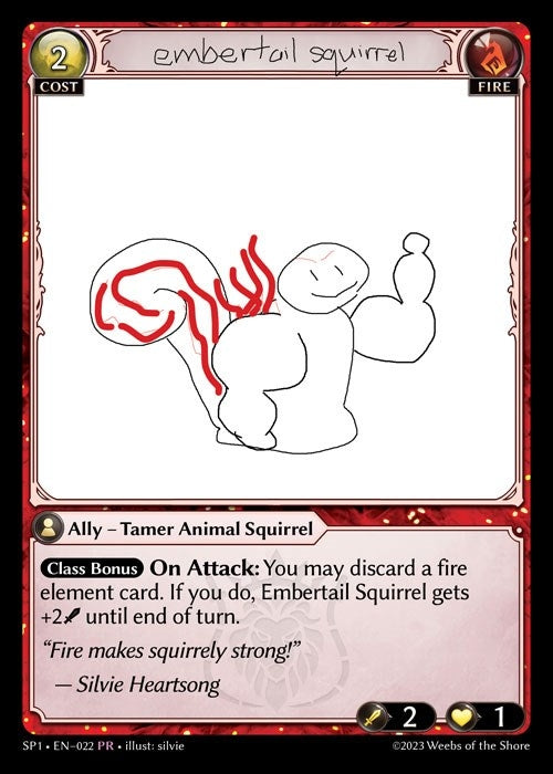 Image for Embertail Squirrel (022) (Supporter Pack 1) (SP1) - Grand Archive TCG