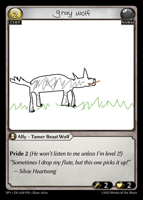 Image for Gray Wolf (024) (Supporter Pack 1) (SP1) - Grand Archive TCG
