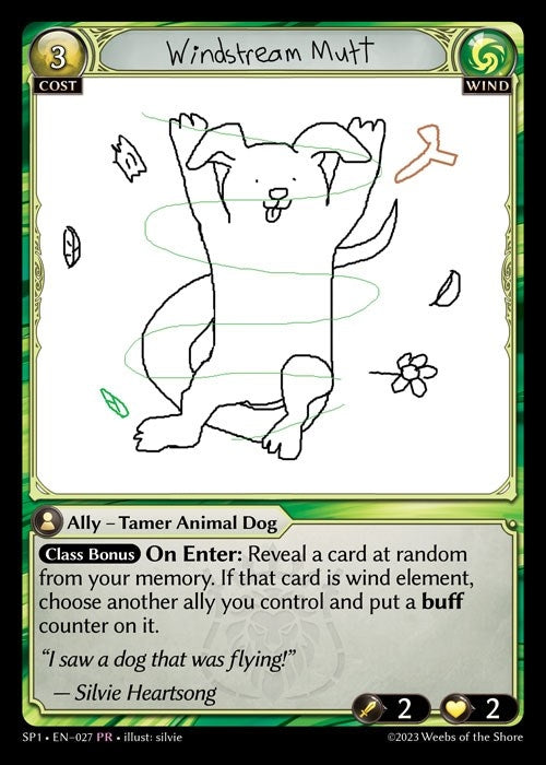 Image for Windstream Mutt (027) (Supporter Pack 1) (SP1) - Grand Archive TCG