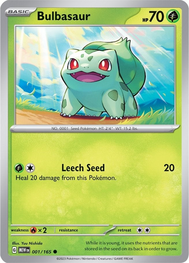 Image for Bulbasaur (001/165) (SV: Scarlet & Violet 151) (MEW) - Pokemon
