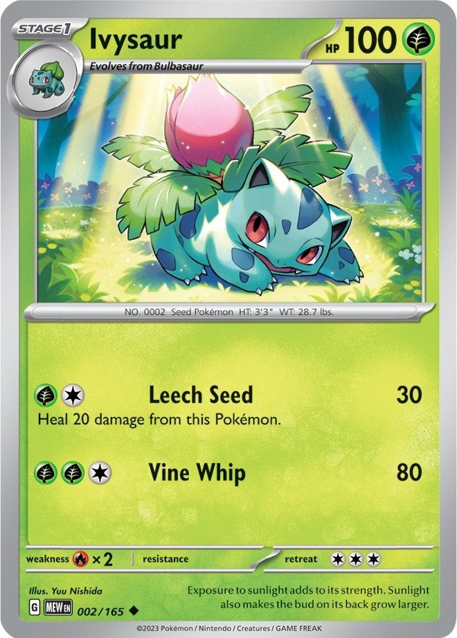Image for Ivysaur (002/165) (SV: Scarlet & Violet 151) (MEW) - Pokemon