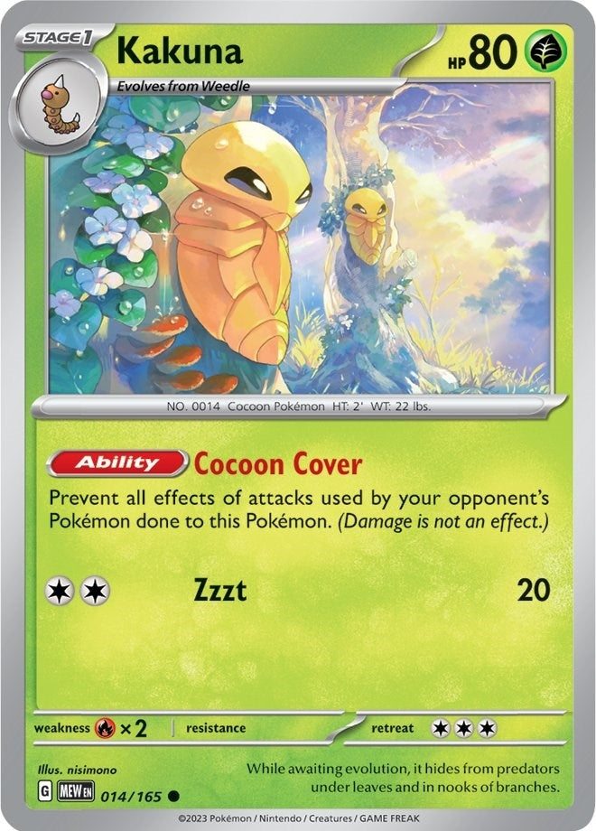 Image for Kakuna (014/165) (SV: Scarlet & Violet 151) (MEW) - Pokemon