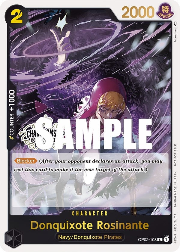 Image for Donquixote Rosinante (Store Championship 2023 Participation Pack Vol.1) (OP02-108) (One Piece Promotion Cards) (OP-PR) - One Piece Card Game