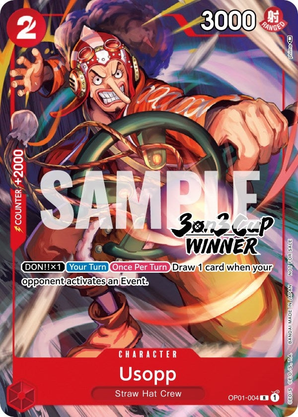 Image for Usopp (3-on-3 Cup) [Winner] (OP01-004) (One Piece Promotion Cards) (OP-PR) - One Piece Card Game