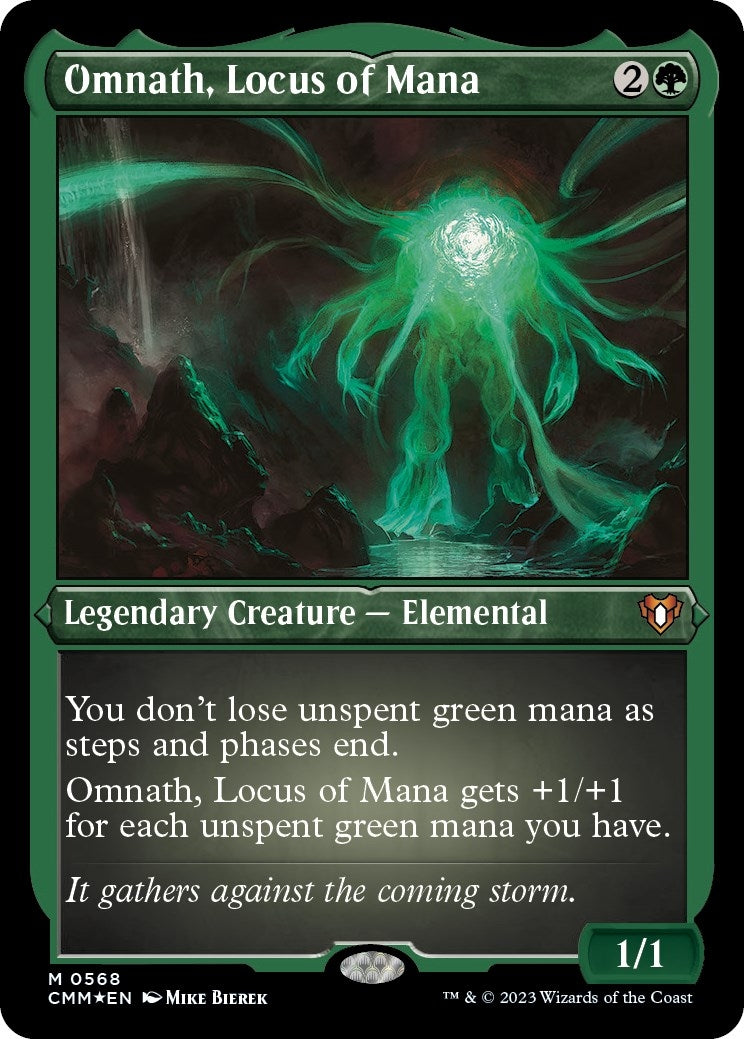 Omnath, Locus of Mana (Foil Etched) (568) (Commander Masters)