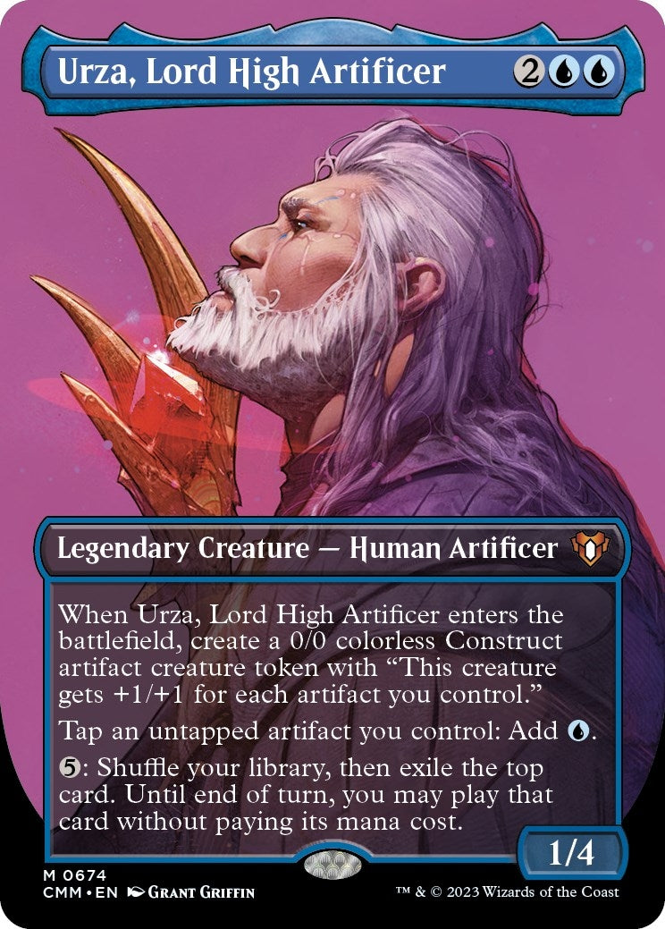 Urza, Lord High Artificer (Borderless) (674) (Commander Masters)