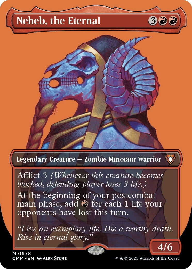 Neheb, the Eternal (Borderless) (678) (Commander Masters)