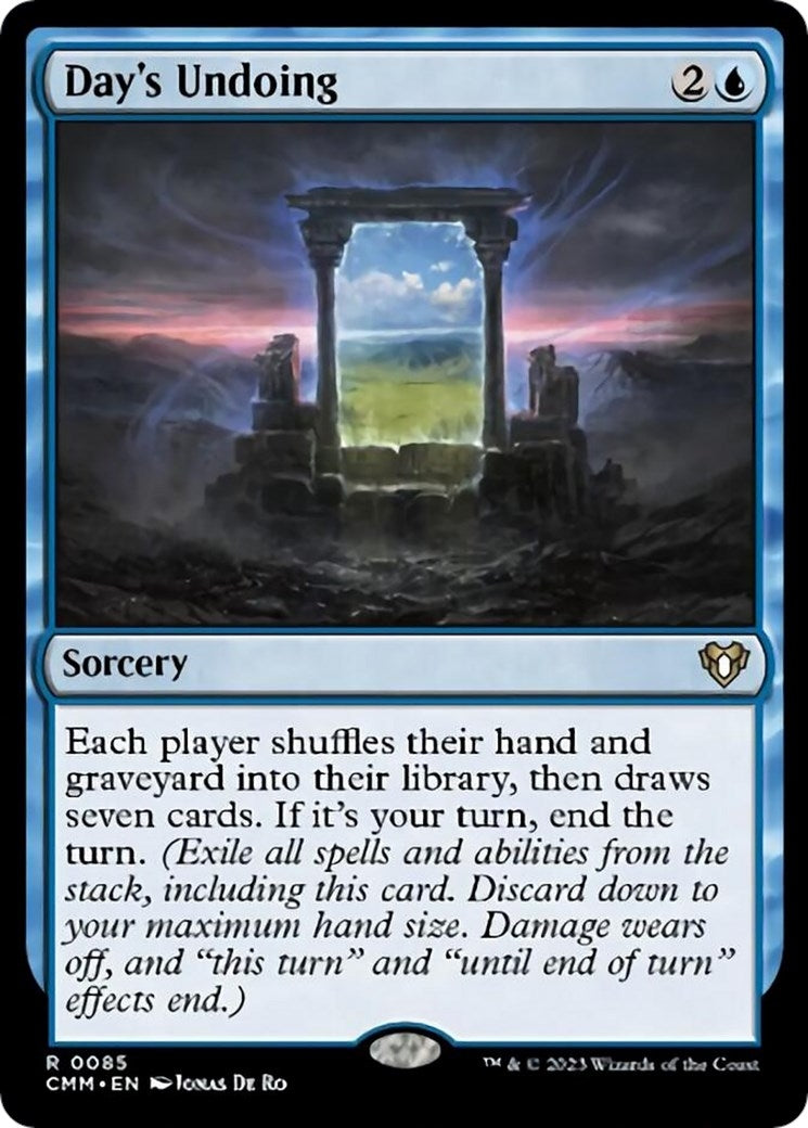 Day's Undoing (85) (Commander Masters)