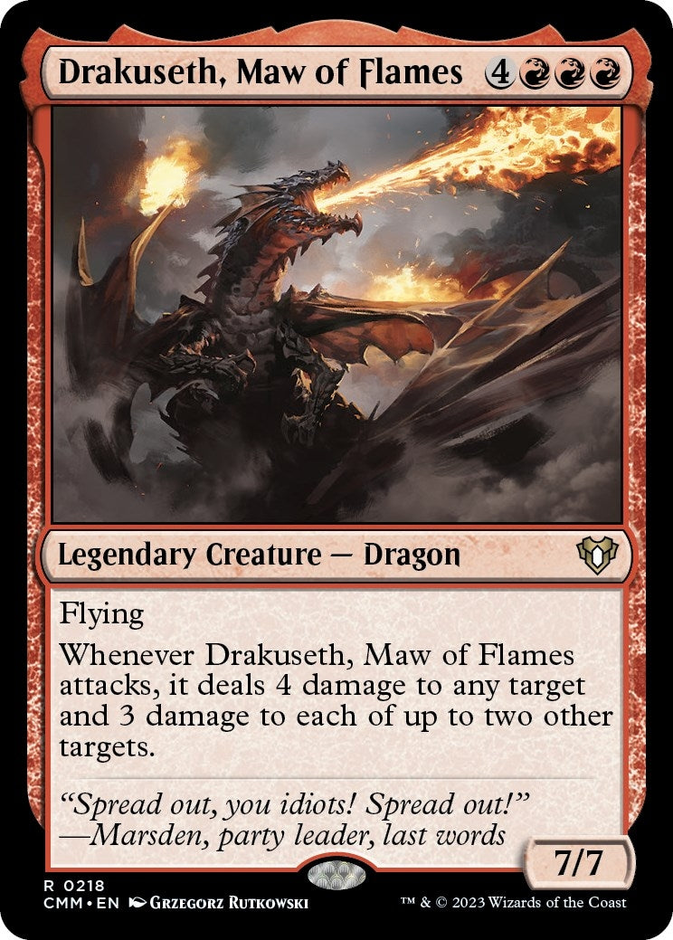 Drakuseth, Maw of Flames (218) (Commander Masters)