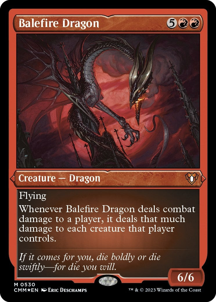 Balefire Dragon (Foil Etched) (530) (Commander Masters)