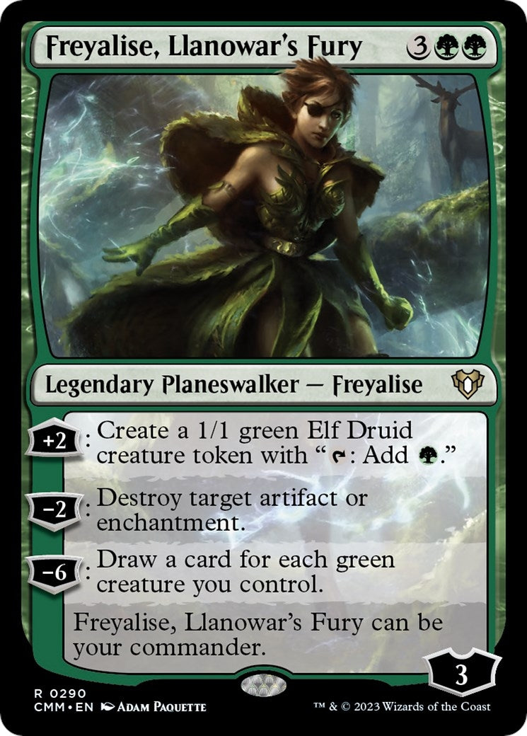 Freyalise, Llanowar's Fury (290) (Commander Masters)