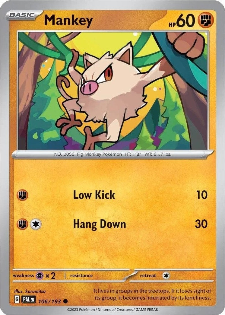 Image for Mankey - 106/193 (Cosmos Holo) (106/193) (Miscellaneous Cards & Products) (MCAP) - Pokemon