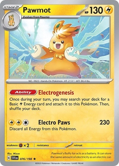 Image for Pawmot - 076/198 (Line Holo) (076/198) (Miscellaneous Cards & Products) (MCAP) - Pokemon