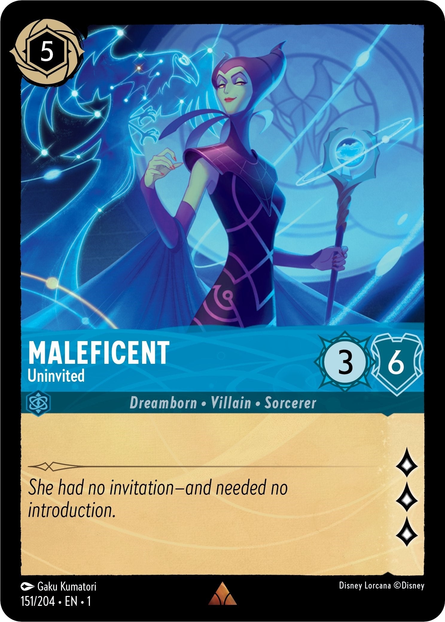 Image for Maleficent - Uninvited (151/204) (The First Chapter) (1) - Disney Lorcana