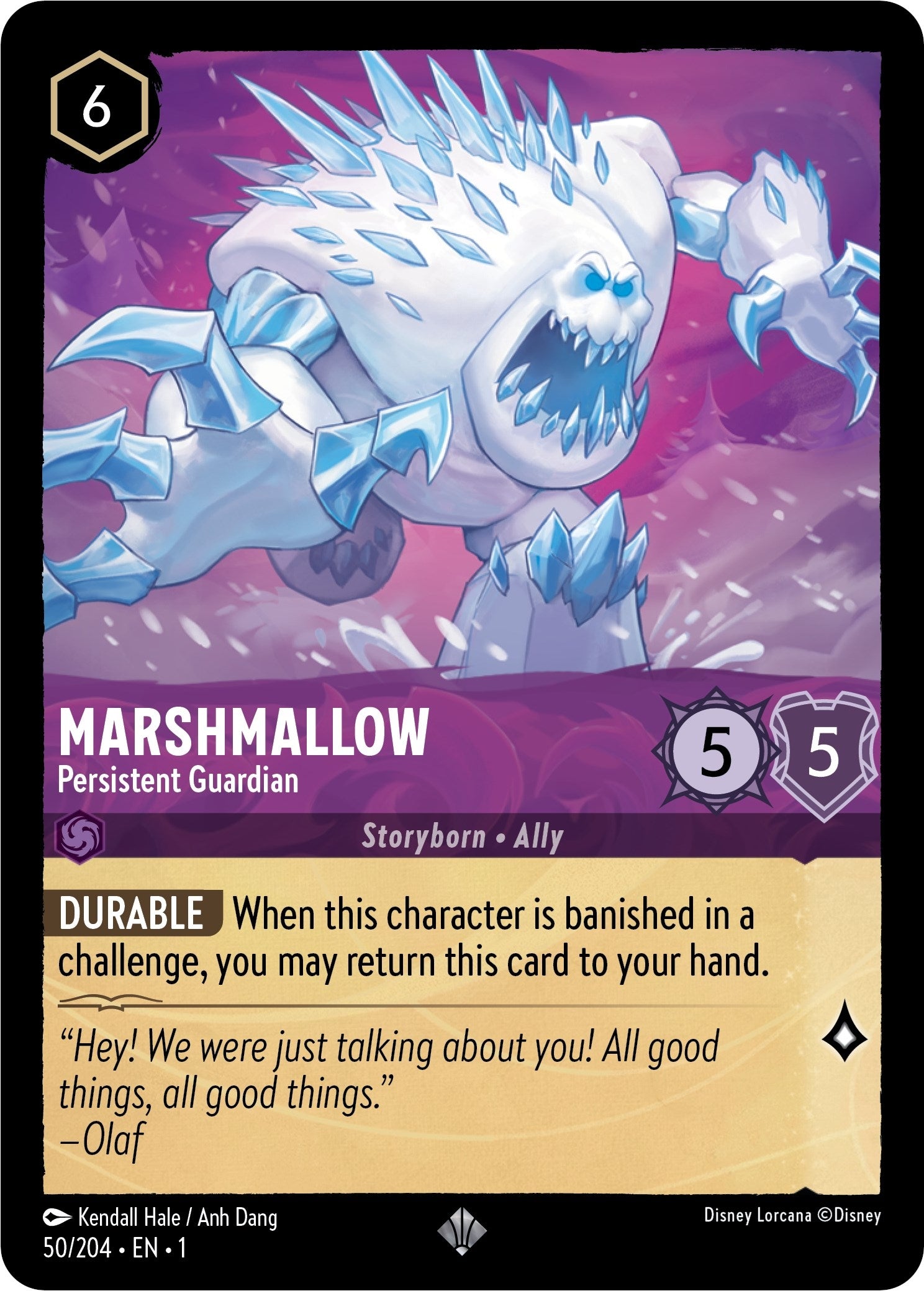 Image for Marshmallow - Persistent Guardian (50/204) (The First Chapter) (1) - Disney Lorcana