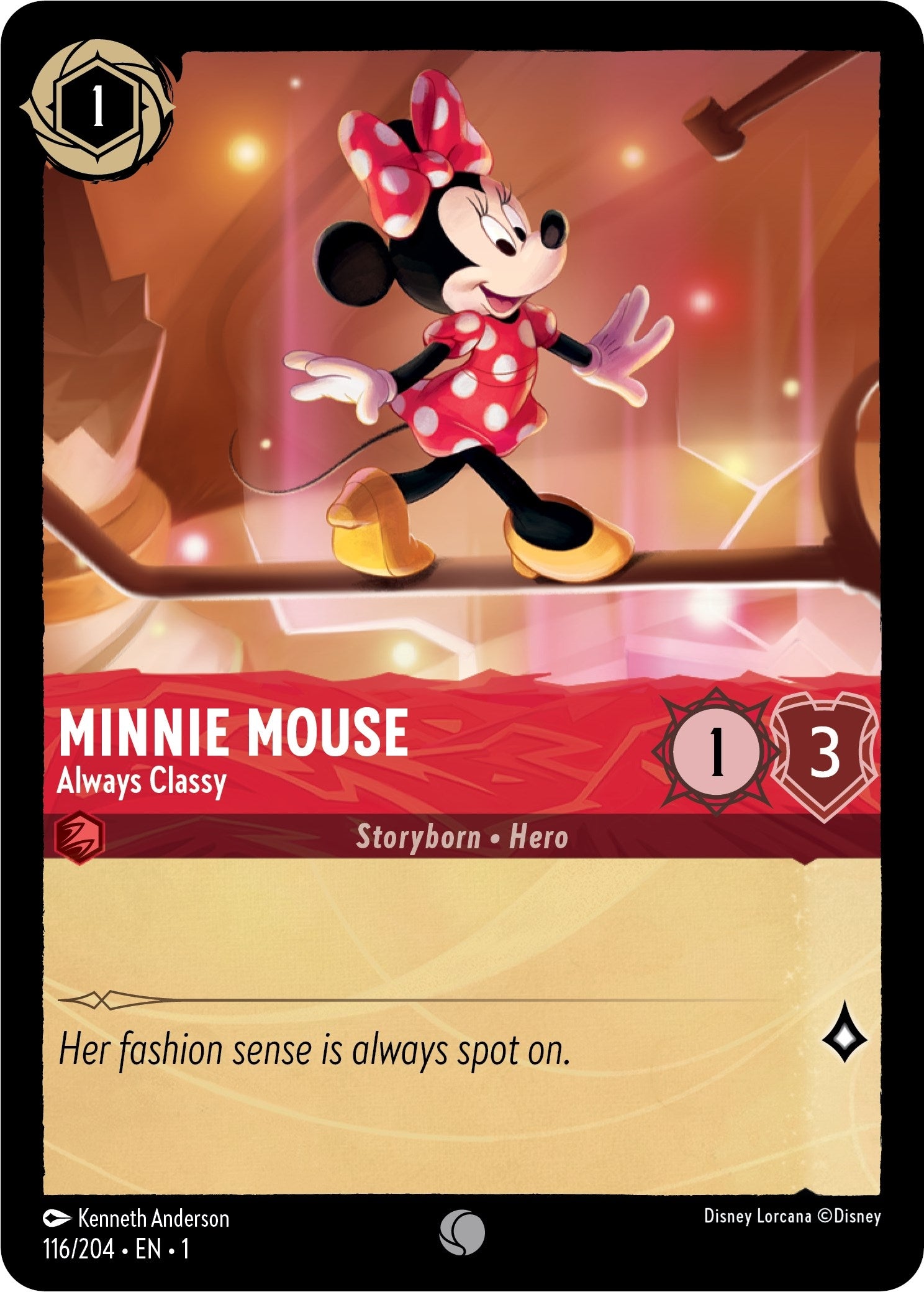 Image for Minnie Mouse - Always Classy (116/204) (The First Chapter) (1) - Disney Lorcana