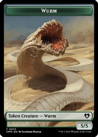 Wurm // Spider Double-Sided Token (CMM-73 // 36) [Commander Masters]