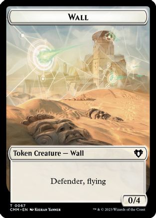 Wall // Kor Ally Double-Sided Token (CMM-67 // 64) [Commander Masters] - PokeBox USA