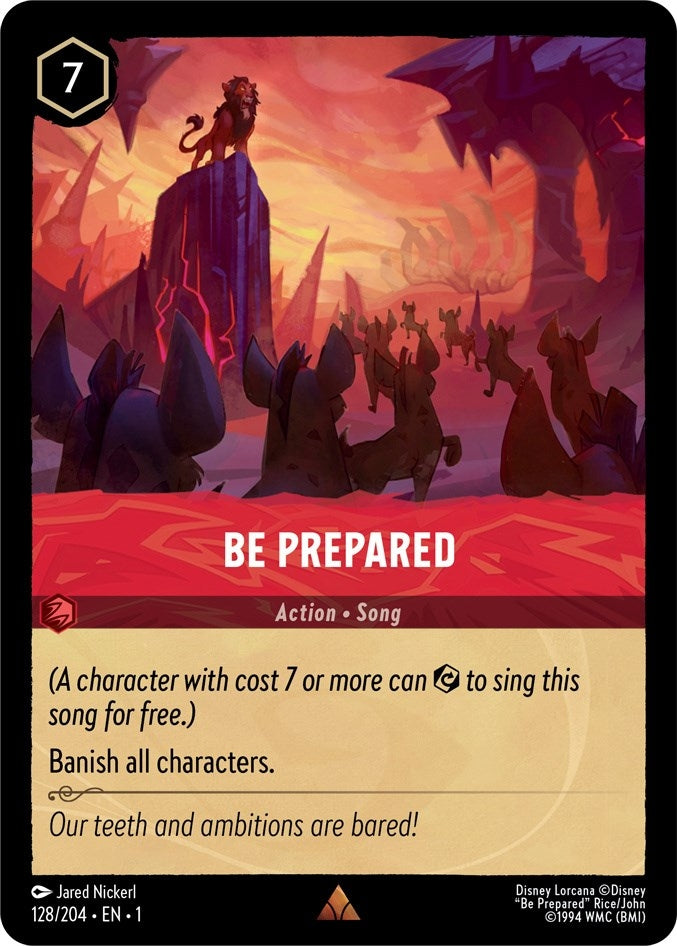 Image for Be Prepared (128/204) (The First Chapter) (1) - Disney Lorcana
