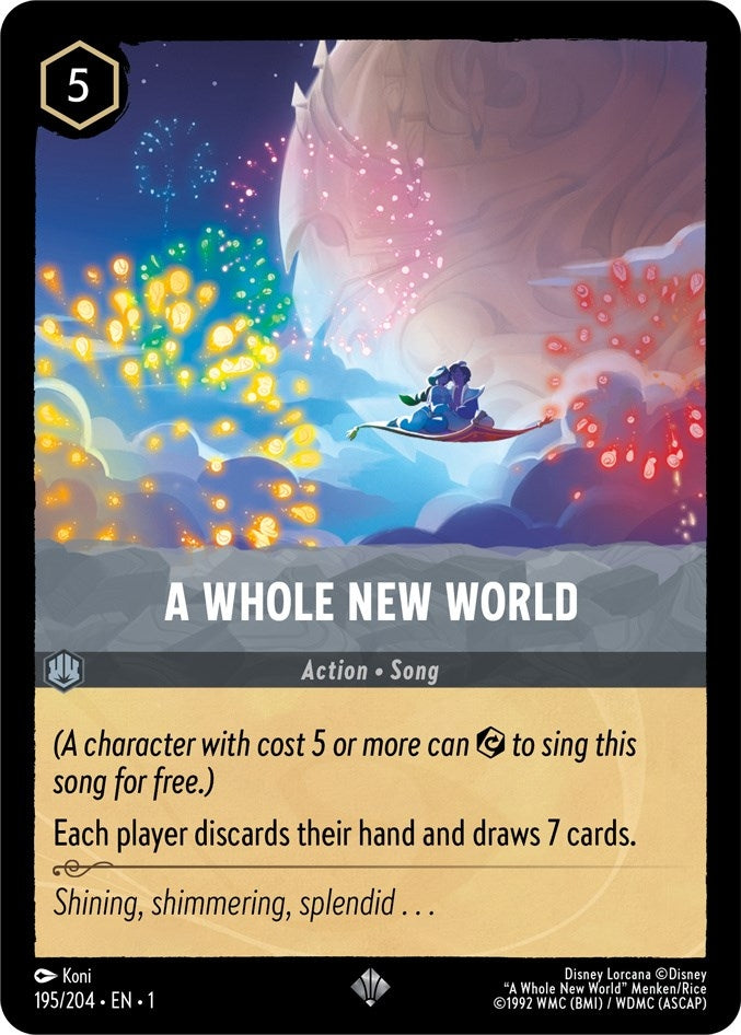 Image for A Whole New World (195/204) (The First Chapter) (1) - Disney Lorcana