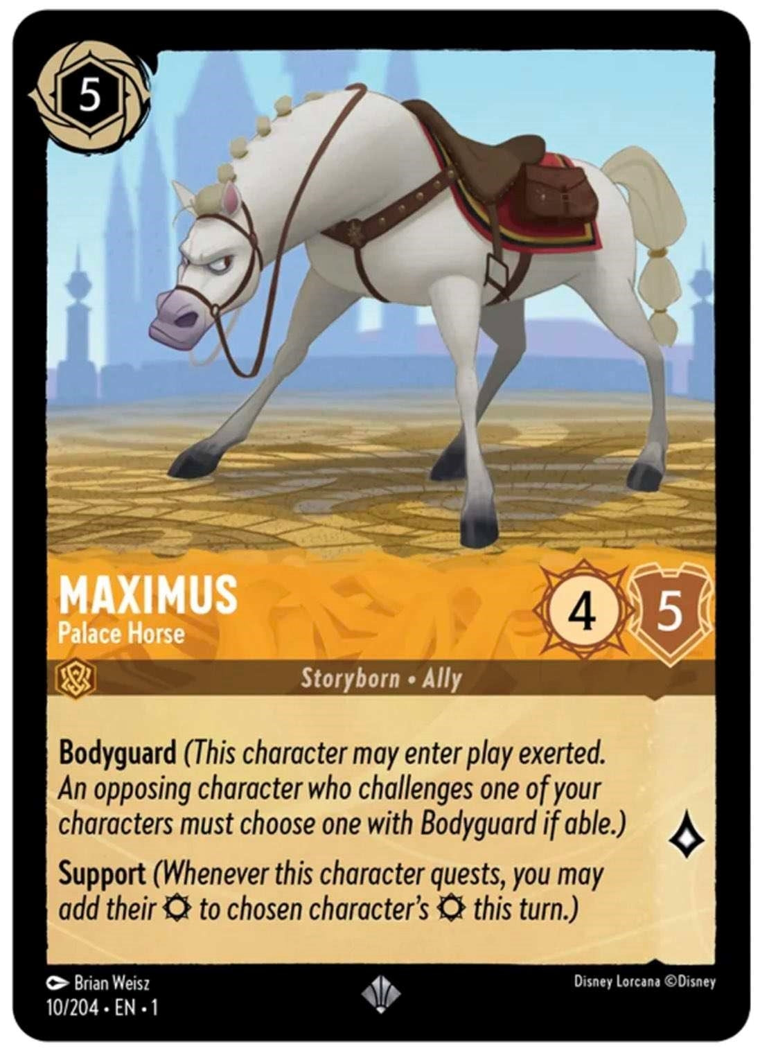 Image for Maximus - Palace Horse (10/204) (The First Chapter) (1) - Disney Lorcana