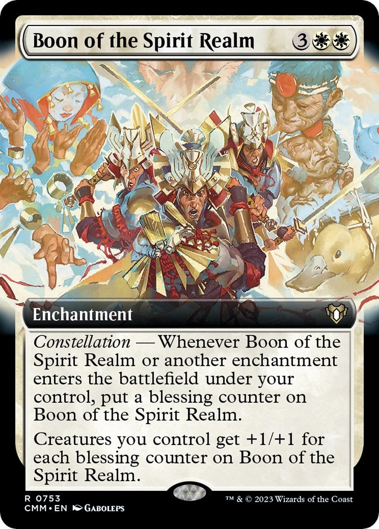 Boon of the Spirit Realm (Extended Art) (753) (Commander Masters)