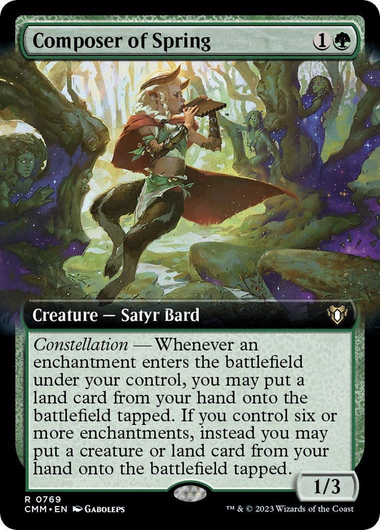 Composer of Spring (Extended Art) (769) (Commander Masters)