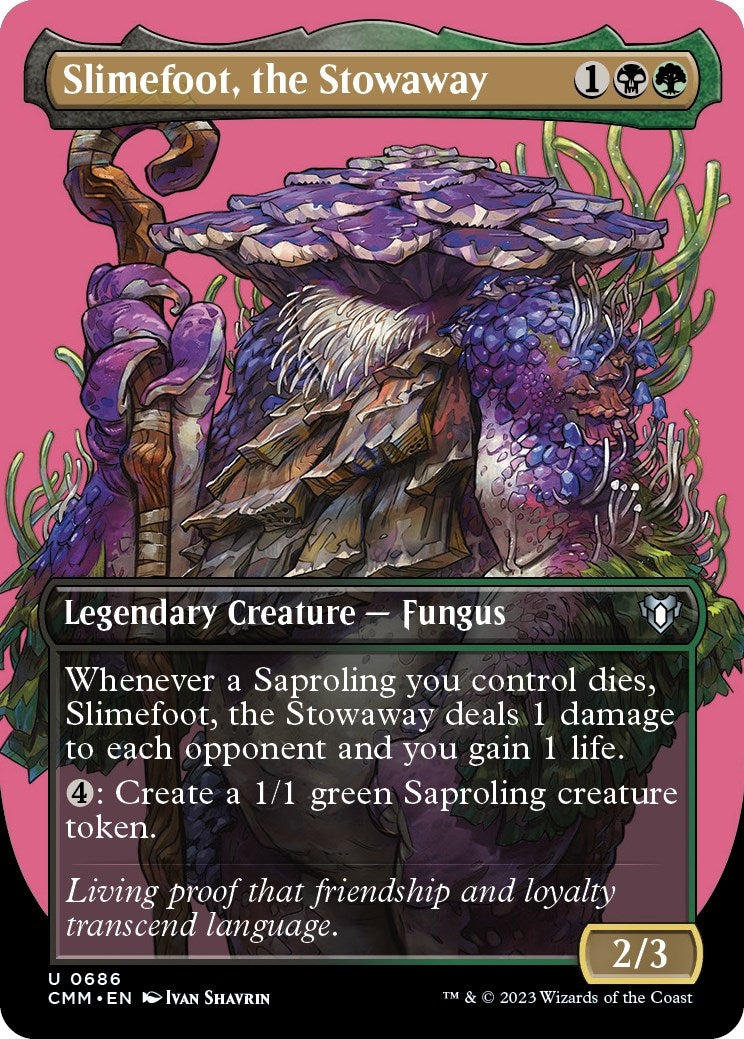 Slimefoot, the Stowaway (Borderless) (686) (Commander Masters)
