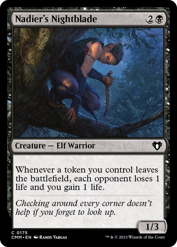 Nadier's Nightblade (175) (Commander Masters)