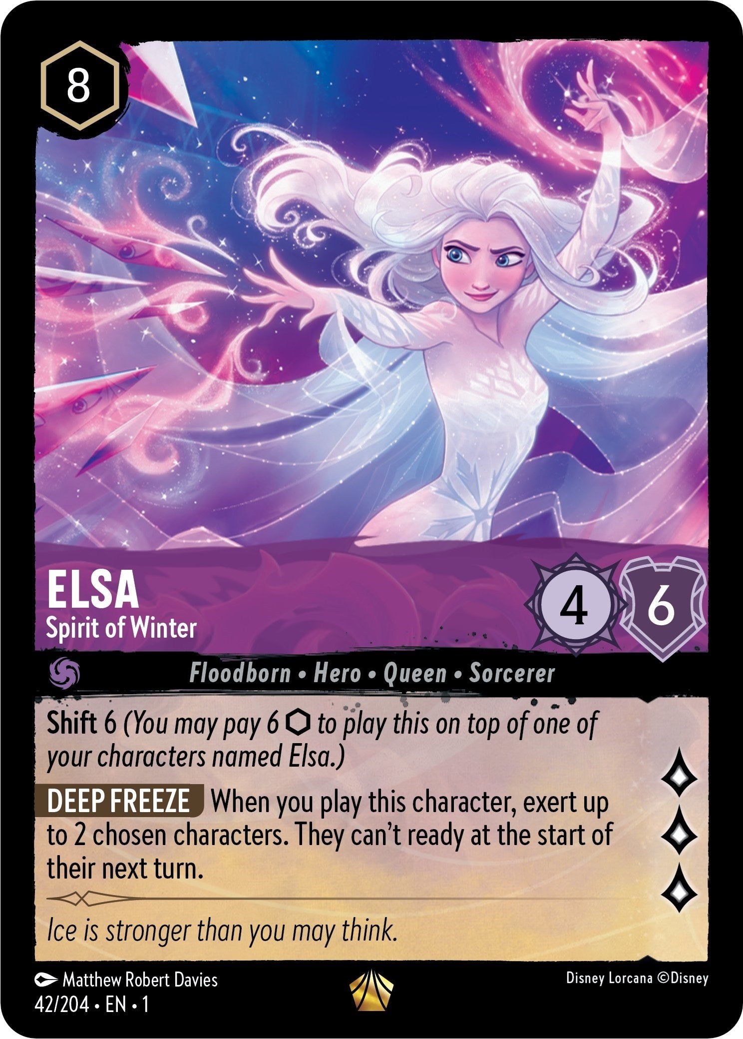 Image for Elsa - Spirit of Winter (42/204) (The First Chapter) (1) - Disney Lorcana