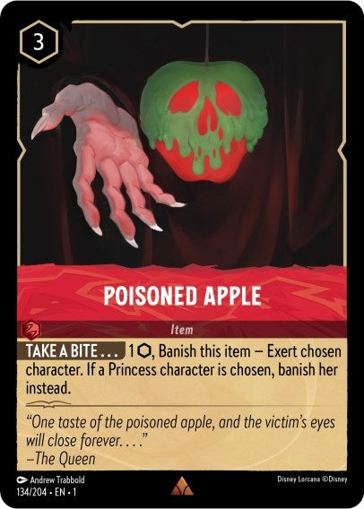 Image for Poisoned Apple (134/204) (The First Chapter) (1) - Disney Lorcana