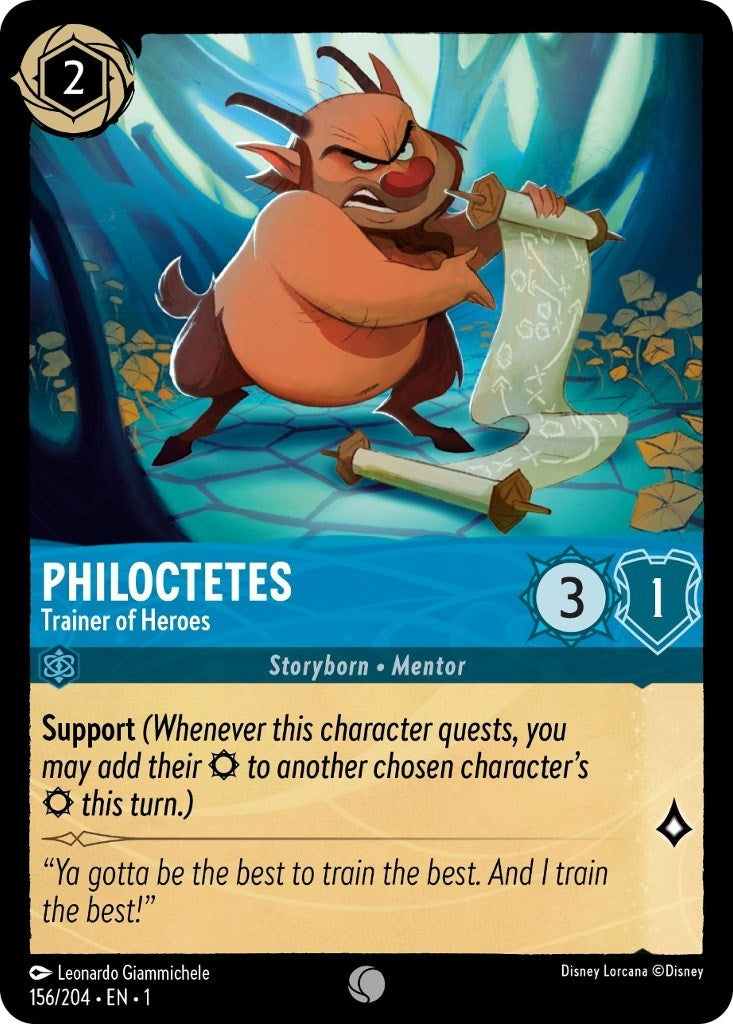 Image for Philoctetes - Trainer of Heroes (156/204) (The First Chapter) (1) - Disney Lorcana
