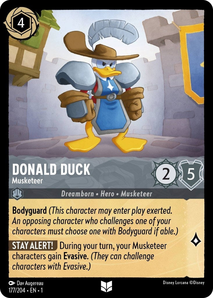Image for Donald Duck - Musketeer (177/204) (The First Chapter) (1) - Disney Lorcana