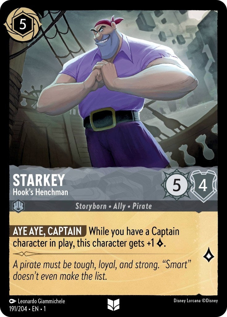 Image for Starkey - Hook's Henchman (191/204) (The First Chapter) (1) - Disney Lorcana