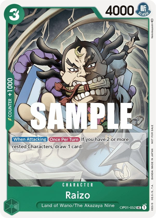 Image for Raizo (Event Pack Vol. 2) (OP01-052) (One Piece Promotion Cards) (OP-PR) - One Piece Card Game