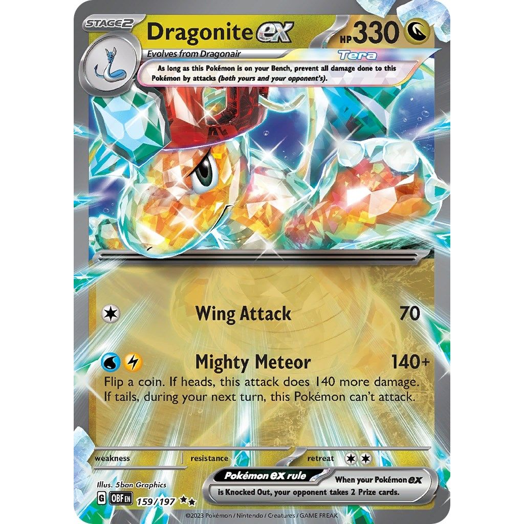 Dragonite ex (159/197) (SV03: Obsidian Flames) - PokeBox USA