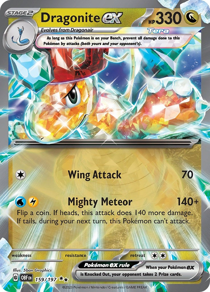Dragonite ex (159/197) (SV03: Obsidian Flames) - PokeBox USA
