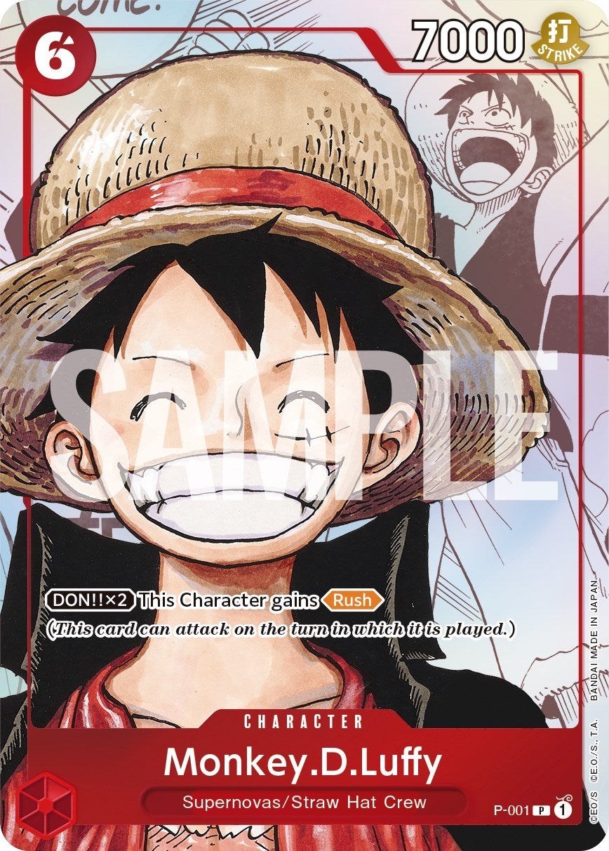Image for Monkey.D.Luffy (Alternate Art) (P-001) (One Piece Promotion Cards) (OP-PR) - One Piece Card Game