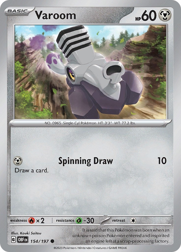 Image for Varoom (154/197) (SV03: Obsidian Flames) - Pokemon